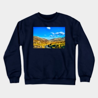 Hardknott Pass Valley, Cumbria, UK Crewneck Sweatshirt